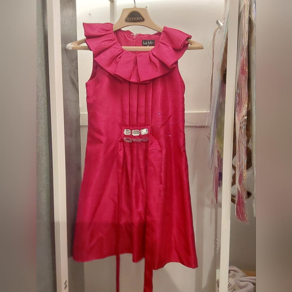 Nicole Miller pink party dress size 12 girls